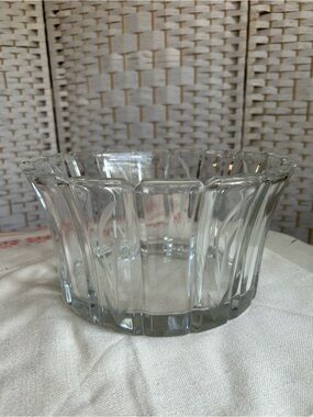 Vintage ORREFORS Sweden “STENHAMMER” Crystal Bowl GUNNER CYREN Design Heavy Art